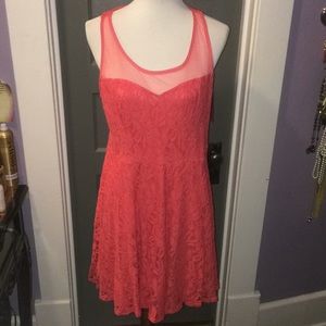 🔥Coral Skater Dress size XXL